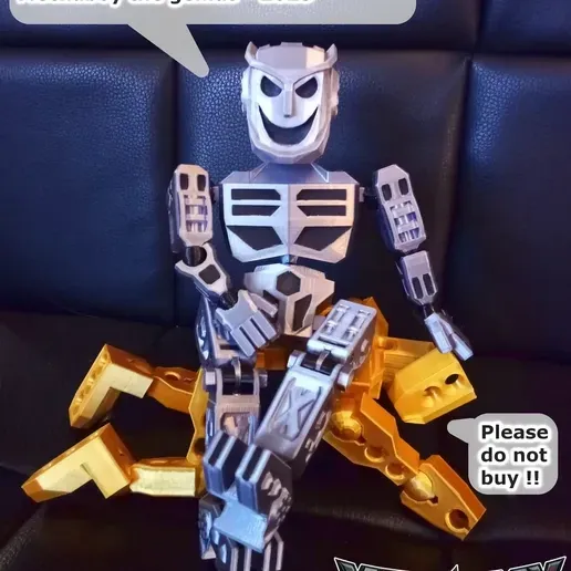  Presentation image of the printable 3D model: Mechaboy Articulated figure and articulated robot with TPU joint! I'm the best!