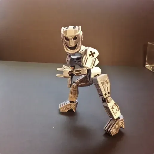  Presentation image of the printable 3D model: Mechaboy Articulated figure and articulated robot with TPU joint! I'm the best!