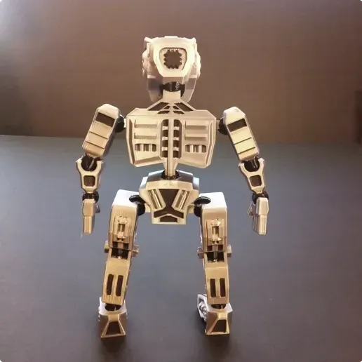  Presentation image of the printable 3D model: Mechaboy Articulated figure and articulated robot with TPU joint! I'm the best!