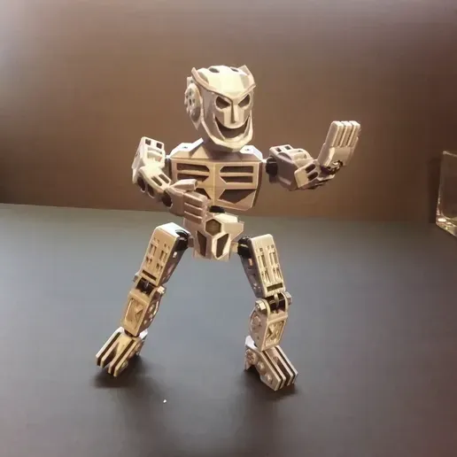  Presentation image of the printable 3D model: Mechaboy Articulated figure and articulated robot with TPU joint! I'm the best!
