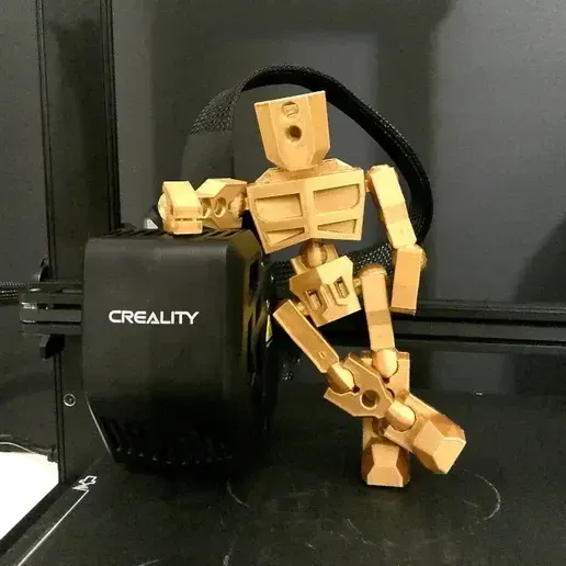 Presentation image of the printable 3D model: ProtoMan: An articulated, modular robot with Proto-Block! 💥
