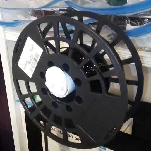  Presentation image of the printable 3D model: Universal filament holder for Ender with Bearing 100% PLA.